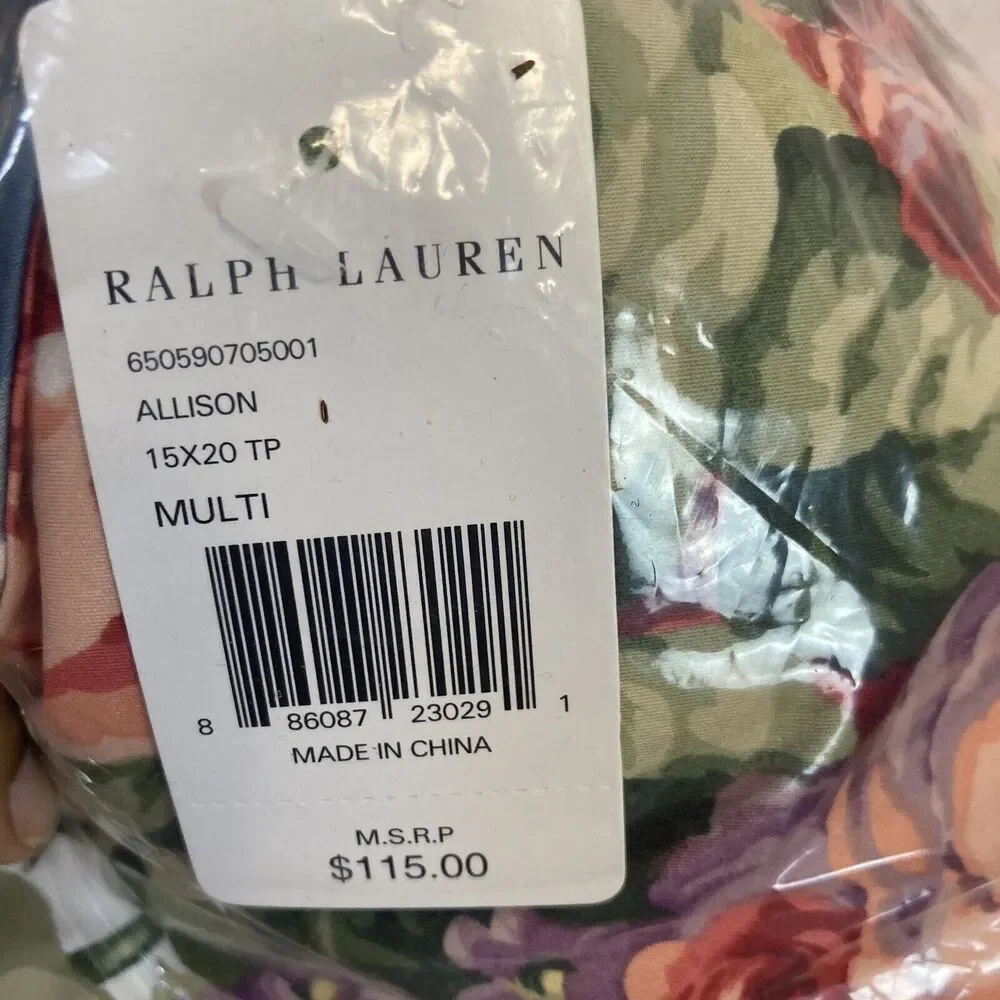 Ralph Lauren Pillow Bedding Allison 15 X‎ 20 Floral Multicolor